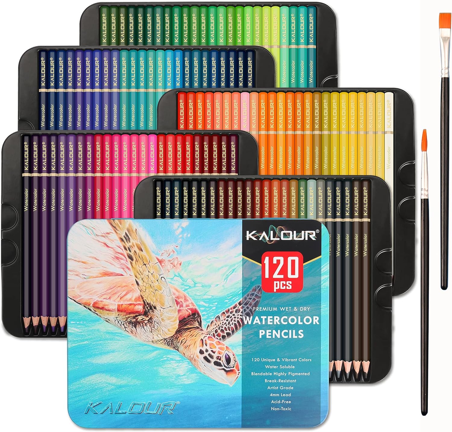 Wholesale Pencil Bags Professional Watercolor Set 123648 Coloured Pencils  Water Soluble Sketching With Brush Art Supplies For Artists 230706 From  Mu007, $11.71