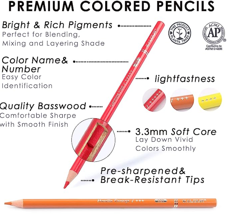 Expert Colored Pencils - Set of 72 in 2023