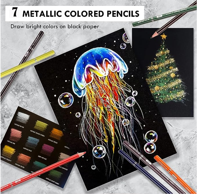 Drawing Color Pencil Set Artist, Set Colors Pencils Draw