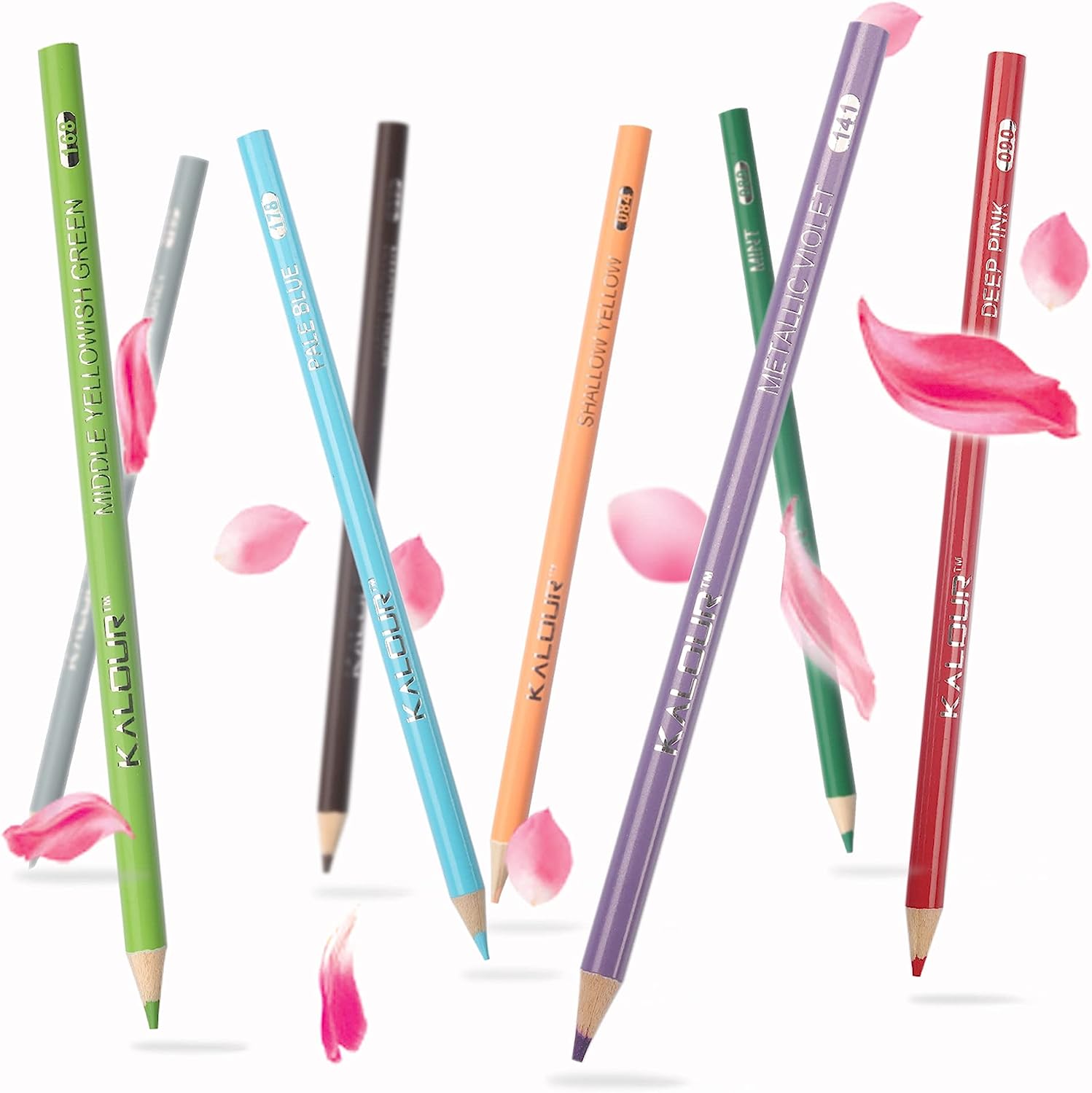 Kalour 132 Colored Pencils Zipper-Case Set Soft Core Colored Leads