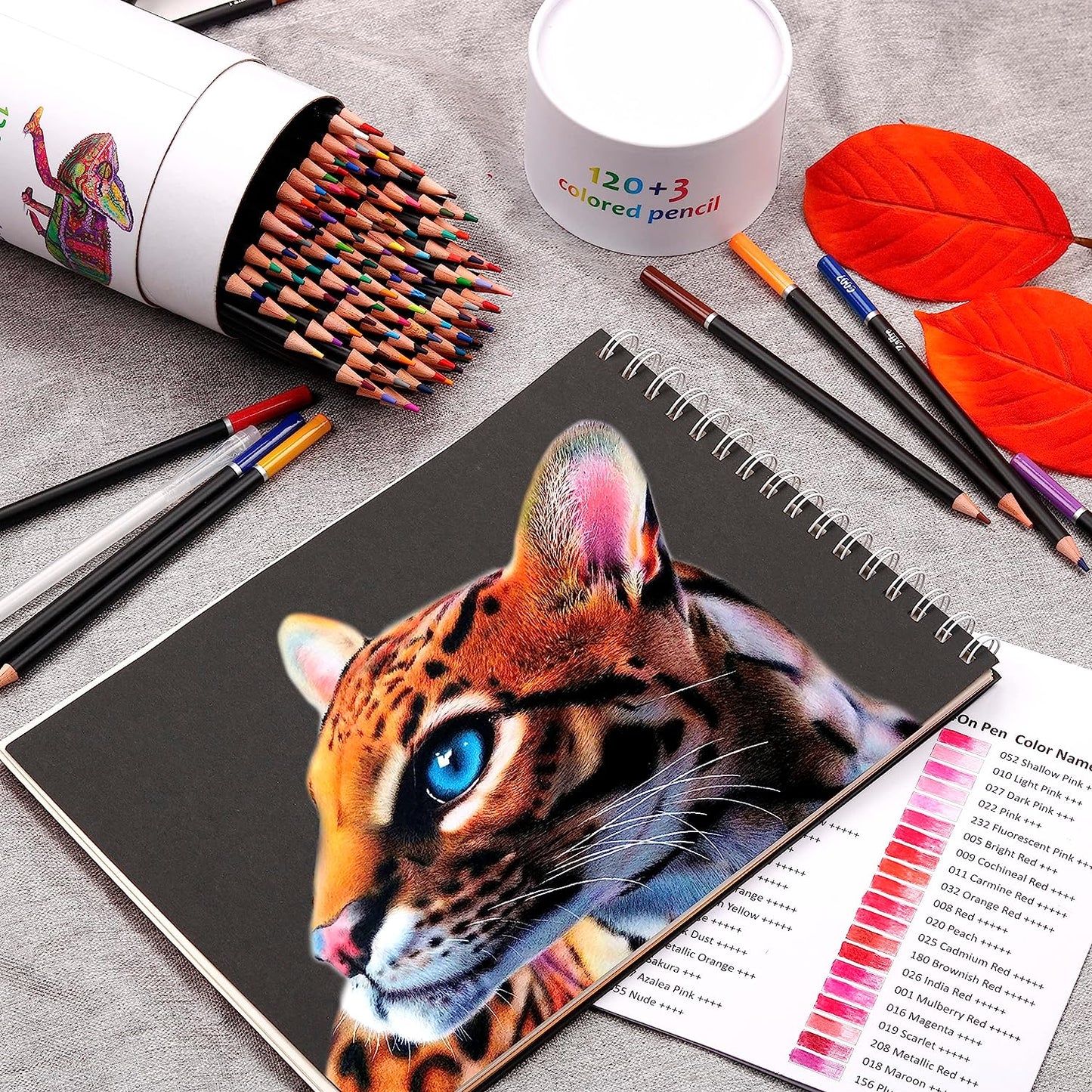 KALOUR Premium Watercolor Pencils, Set of 120 Colors,with Water Brush —  CHIMIYA