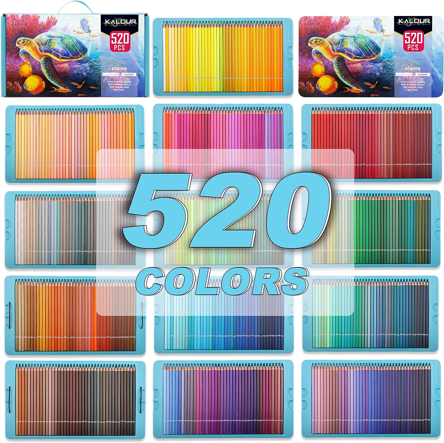 Kalour KALOUR Colored Pencils,Set of 520 Colors,just $109.99 free shoping.
