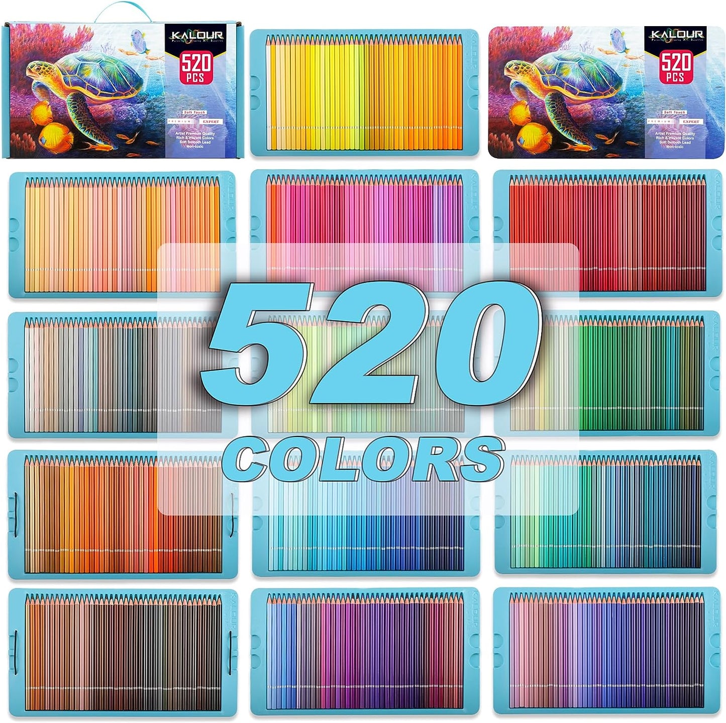 KALOUR Colored Pencils,Set of 520 Colors,just $109.99 free shoping.