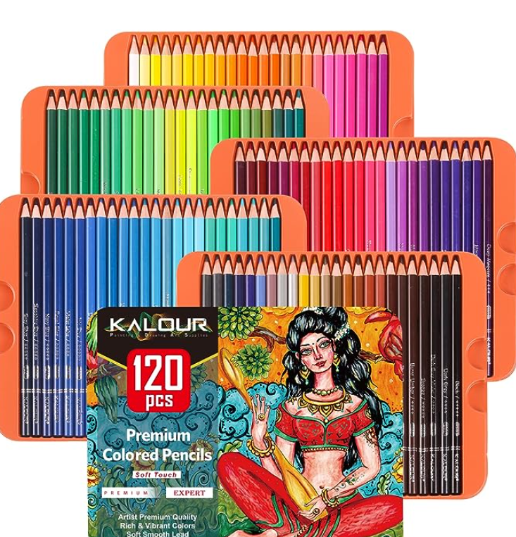 KALOUR Premium Colored Pencils,Set Of 72 Colors